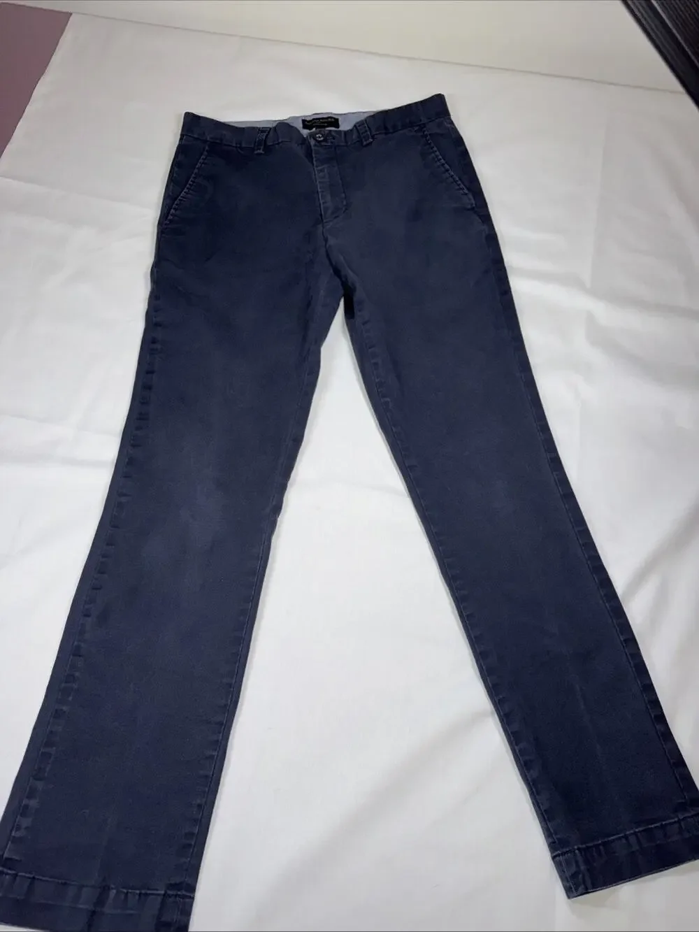 Banana Republic Aiden Chino Cotton Men’s Pants 31 x 32 Navy Blue EUC